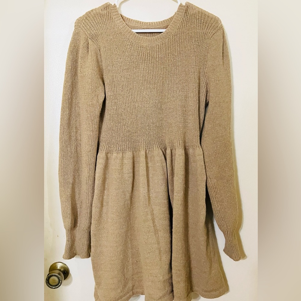 Tan Sweater dress